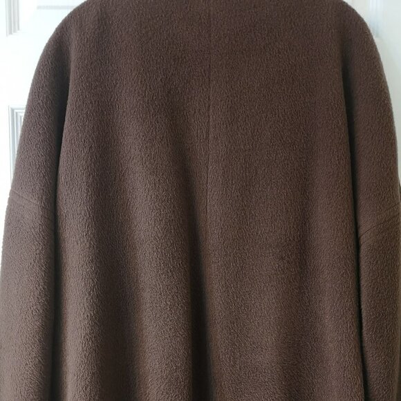 80s vintage Quiet Luxury BROWN wool swing duster coat -- **HOST PICK** - Picture 7 of 10